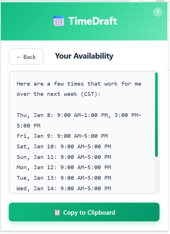 Generated Availability